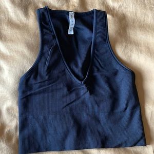 Athleta Aurora Seamless Crop Rib Tank